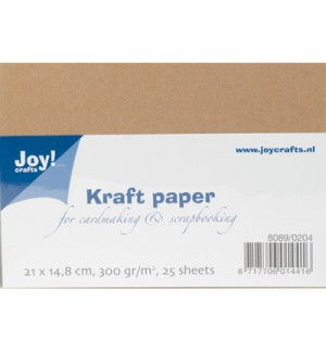 Kraft karton A5 (300 grams/25 sheets)